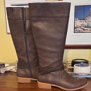 Lands' End Dark Brown Over the Knee Boots